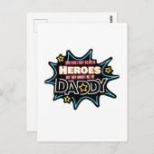 Carte Postale People Don't Quelquechose In Heroes Haven't Met My (Devant / Derrière)