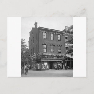 Carte Postale People Drug Store, 1921