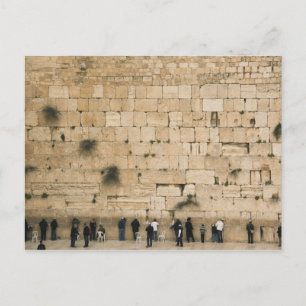 Carte Postale People praying at the wailing wall