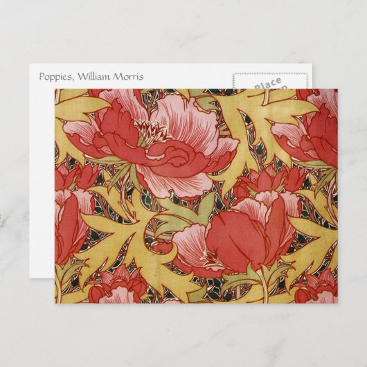Carte Postale Pépages de William Morris (Devant / Derrière)