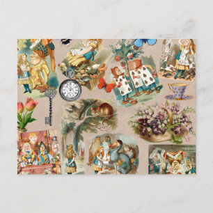 Carte Postale Pépinière Alice Colorée Classique 1800 Merveilleux