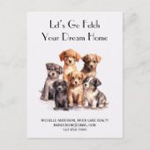 Carte Postale Pépinière de promotion immobilière pour chiots  (Devant)