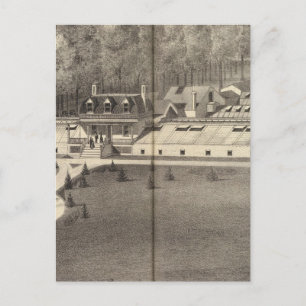 Carte Postale Pépinière et maisons vertes de A Hance & Son
