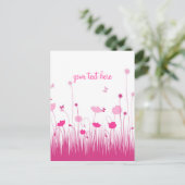 Carte Postale Pépites roses et blanches - Script de pré (Debout devant)