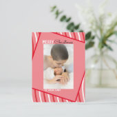 Carte Postale Peppermenthe Arc-en-ciel Photo rose de Noël (Debout devant)