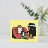 Carte Postale Peppermint Patty sur le téléphone (Debout devant)