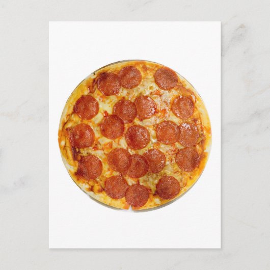 Carte Postale Pepperoni et pizza au fromage (Devant)