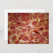 Carte postale Pepperoni Pizza (Devant / Derrière)