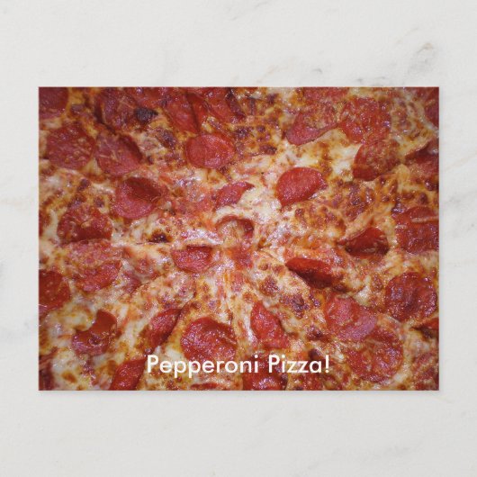Carte postale Pepperoni Pizza (Devant)