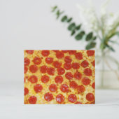 Carte Postale Pepperoni Pizza (Debout devant)