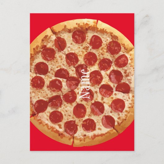Carte Postale Pepperoni Pizza Thunder_Cove (Devant)