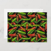 Carte Postale Peppers chili (Devant / Derrière)