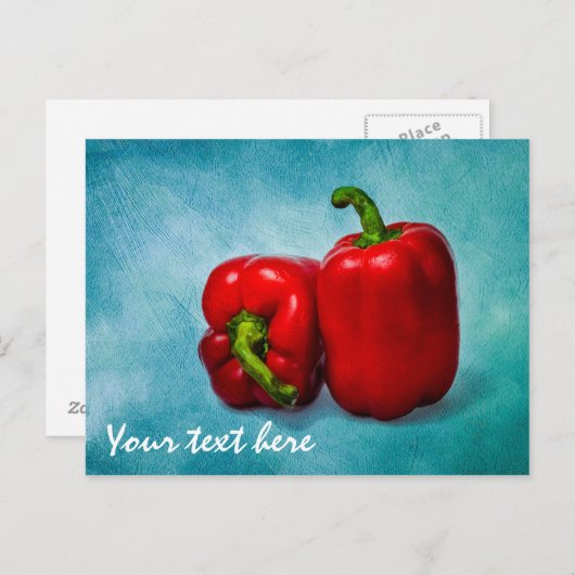 Carte Postale Peppers Red Bell (Devant / Derrière)