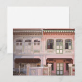 Carte postale Peranakan Shophouses (Devant / Derrière)