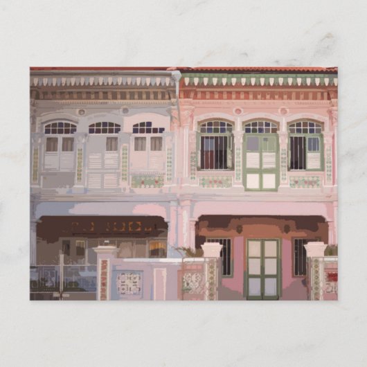 Carte postale Peranakan Shophouses (Devant)