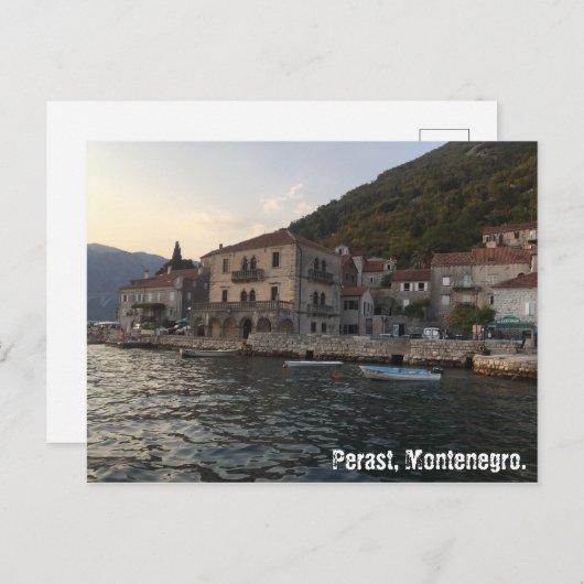 Carte postale Perast (Devant / Derrière)