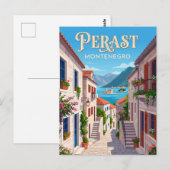 Carte Postale Perast Monténégro (Devant / Derrière)