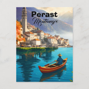 Carte Postale Perast Montenegro Impression de voyage, Perast Mon