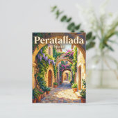 Carte Postale Peratallada Espagne (Debout devant)