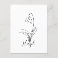 Perce-neige personnalisé de janvier Fleur de naiss