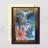 CARTE POSTALE PERCEVATION ET VISION DU SAINT-GRAIL (Devant / Derrière)