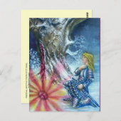 CARTE POSTALE PERCEVATION ET VISION DU SAINT-GRAIL (Devant / Derrière)