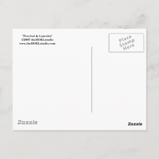 Carte postale Percival & Lancelot (Dos)