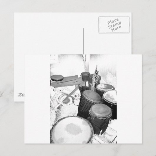 Carte Postale percussion (Devant / Derrière)