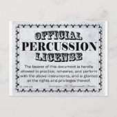 Carte Postale Percussion (Devant)