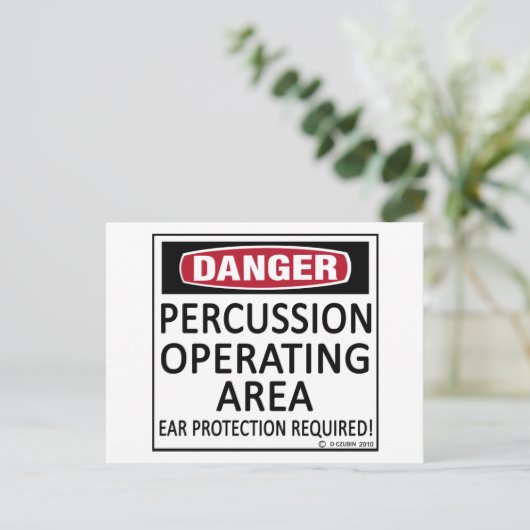 Carte Postale Percussion de zone d'exploitation (Debout devant)