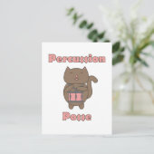 Carte Postale Percussion Posse Chat Drumming Mignon (Debout devant)