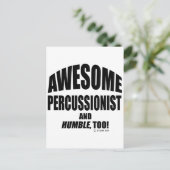 Carte Postale Percussionniste génial (Debout devant)