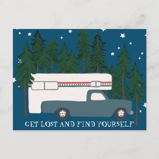 Carte Postale PERDEZ-VOUS ET TROUVEZ-VOUS Camping Camper Camper  (Devant)