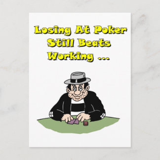 Carte Postale Perdre Au Poker
