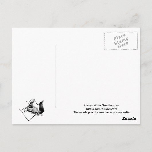 Carte Postale Perdre du poids (Dos)