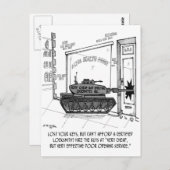 Carte Postale Perdre les clés, utiliser un réservoir (Devant / Derrière)