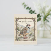 Carte Postale Perdrix bartavelle ,Alectoris Graeca Oiseaux de Ch (Debout devant)