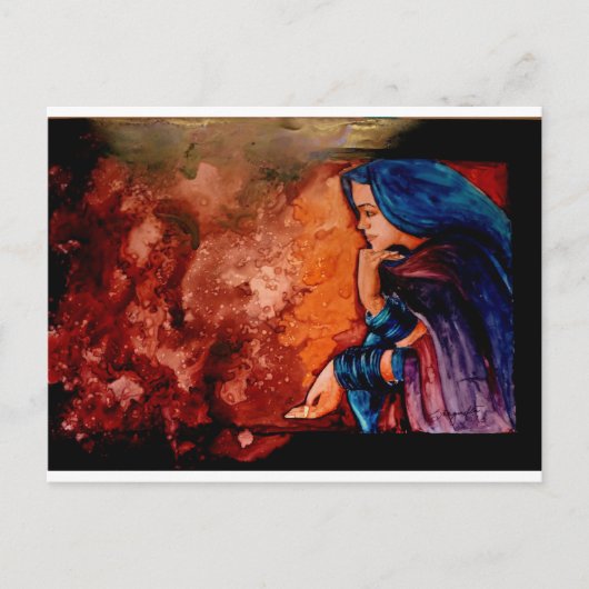 Carte Postale Perdu dans la pensée (Devant)