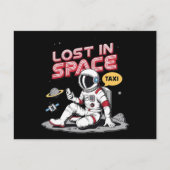 Carte Postale Perdu dans l'astronaute spatial (Devant)