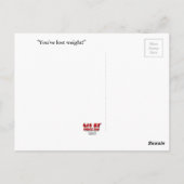 Carte postale "Perdu de poids" (Dos)