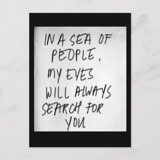 Carte Postale Perdu en mer (Devant)