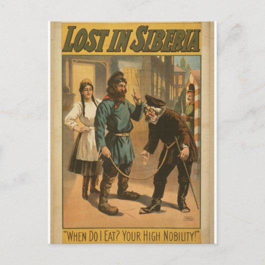 Carte Postale Perdu en Sibérie (Devant)