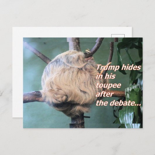 Carte postale perdue de Trump bizarre (Devant / Derrière)