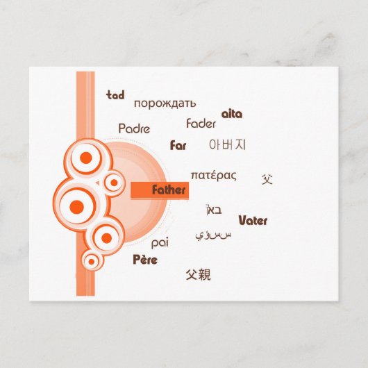 Carte Postale Père (Devant)