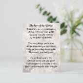 Carte Postale Père de la mariée - Blanc (Debout devant)