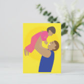 Carte Postale Père et enfant (Debout devant)