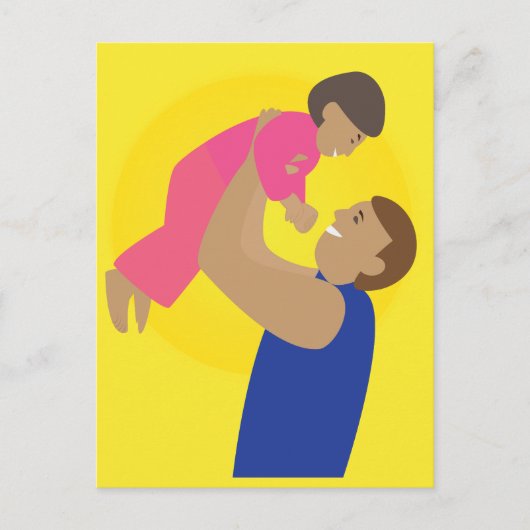 Carte Postale Père et enfant (Devant)