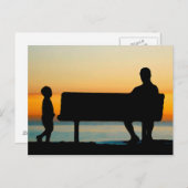 Carte Postale Père et Fils (Devant / Derrière)