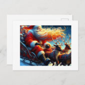 Carte Postale Père Noël, (Devant / Derrière)