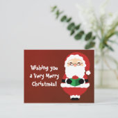 Carte postale Père Noël (Debout devant)